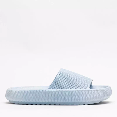 OUTLET Kék színű gumipapucs Olinda dombornyomással - Lábbeli