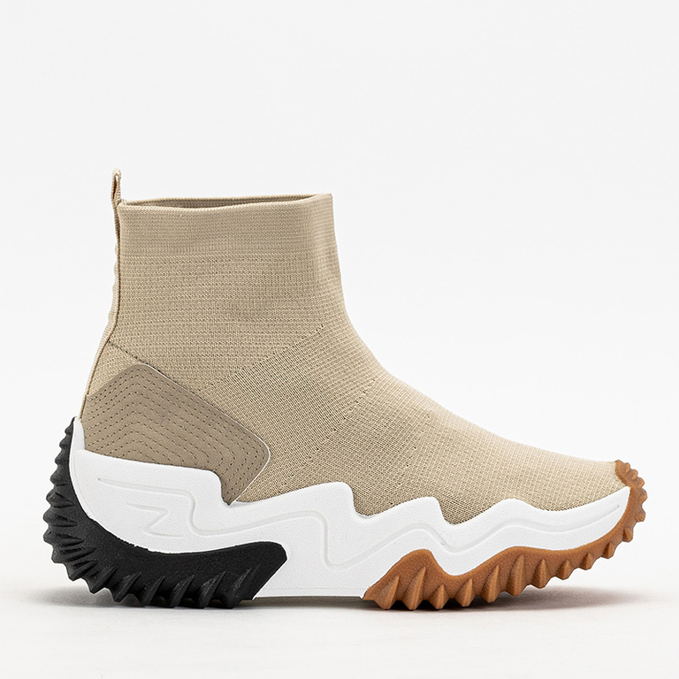 Bézs Női Tenera Platform magas tornacipő - Lábbeli