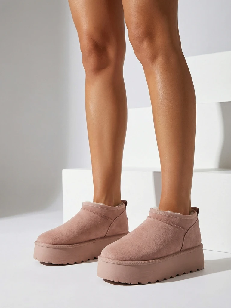 Royalfashion Női rövid csizma a'la hócsizma Ozozi