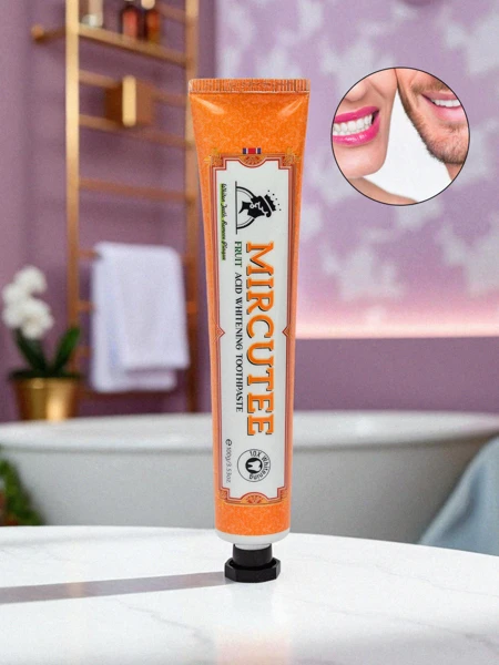 Gyümölcsízű fehérítő fogkrém