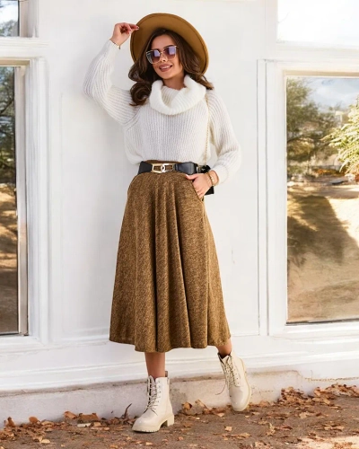 Royalfashion Női midi szoknya