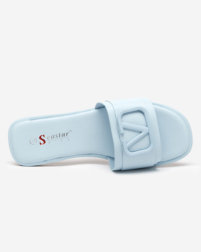 OUTLET Kék női papucs eco bőrrel Cartec - Lábbeli