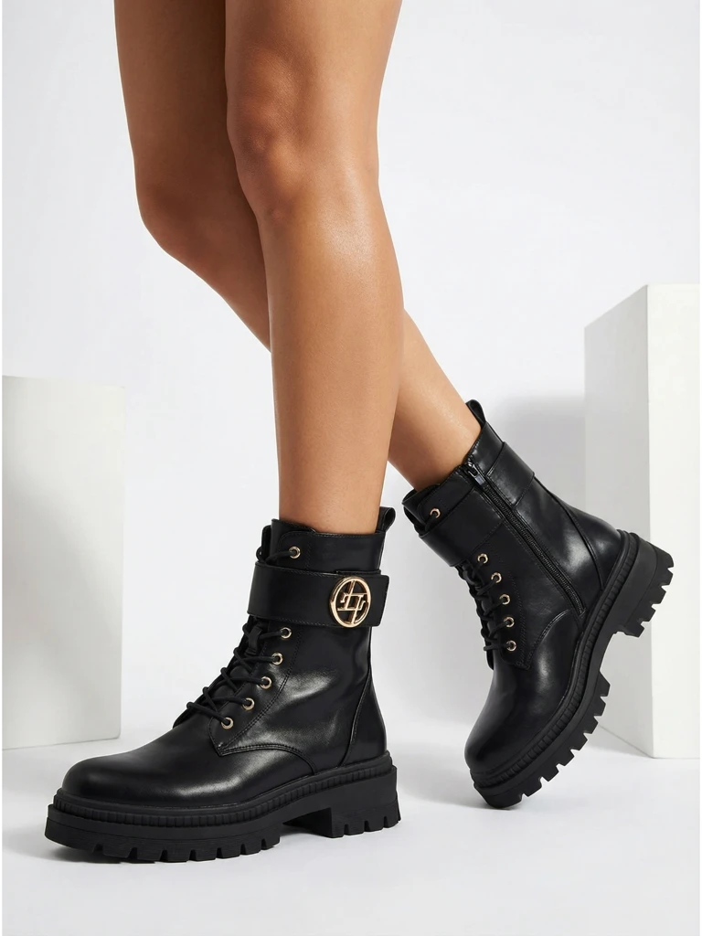 Női Eulin öko bőr bokacsizma