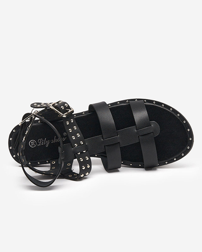 Royalfashion Black Taleris női gladiátorszandál