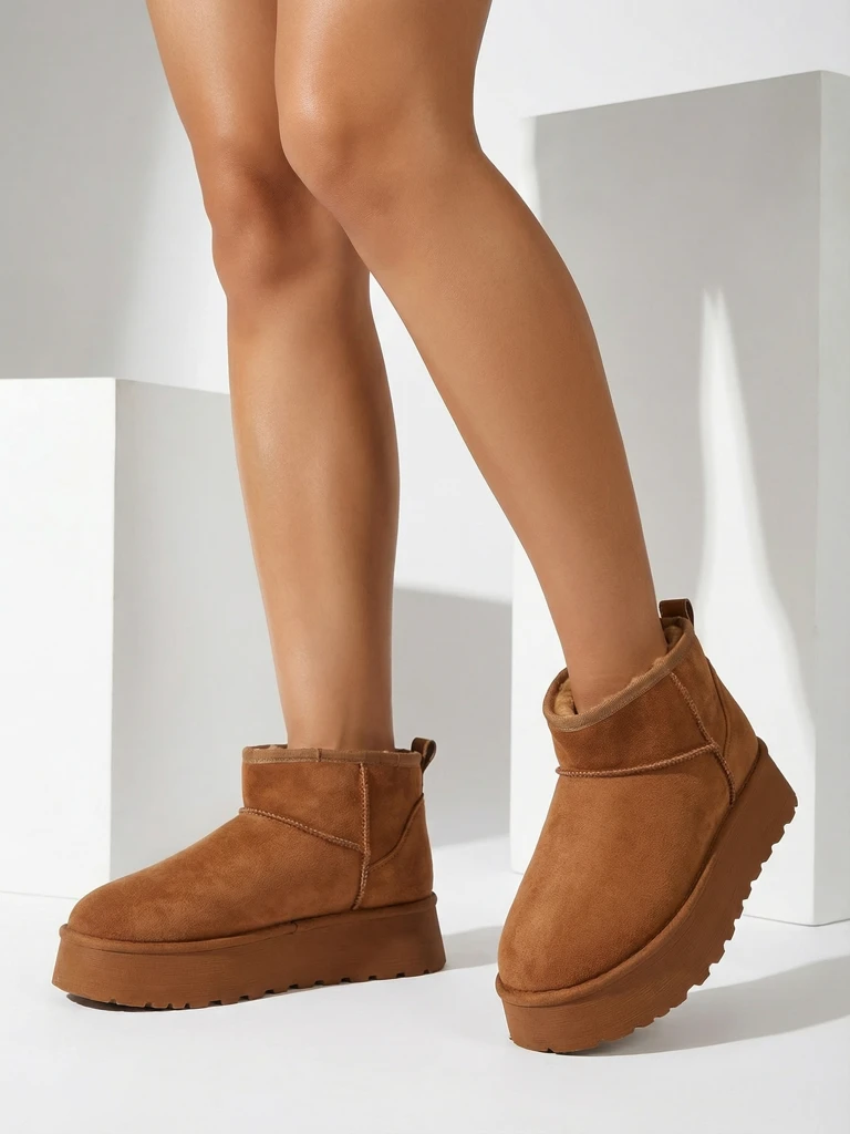 Royalfashion Rövid cipők, amelyek hasonlítanak a női hócsizmákra Fortesse