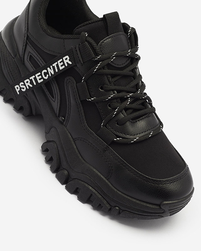 Fekete női tornacipő sportcipő Evilpo- Footwear