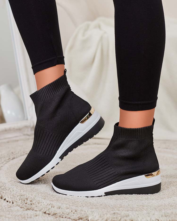 Royalfashion Női sportos magas szárú csizma Rellona