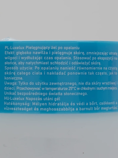 Luxelux Napozás utáni hűsítő gél 280g