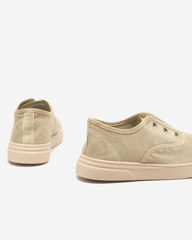 OUTLET Női bézs bebújós tornacipő Robua- Footwear