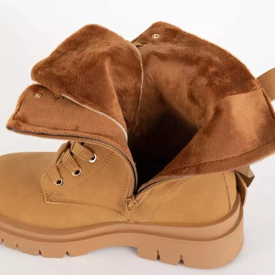 OUTLET Világosbarna női túrabakancs Armys - Lábbeli