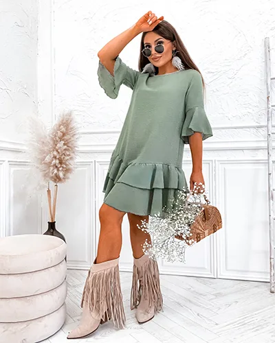 Royalfashion vászon női miniruha