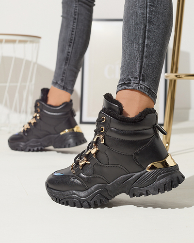 Fekete női szigetelt sportcipő Nepolle- Footwear