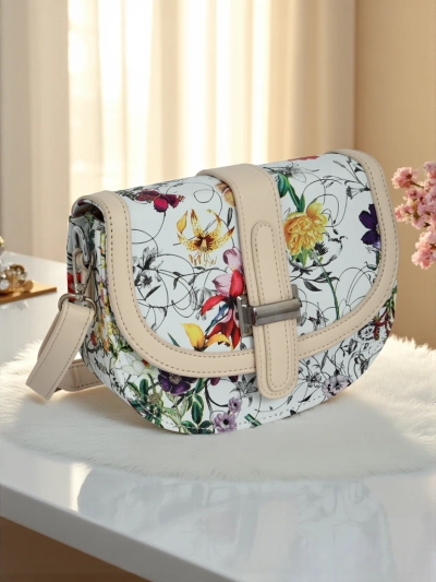 Royalfashion Női virágmintás kis öko bőr táska Ori Elle