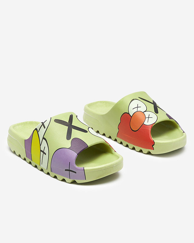 OUTLET Zöld női papucs az Elminotól - Cipők