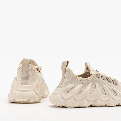 Női bézs színű sportcipő egyedi Octapiso talppal - Lábbeli