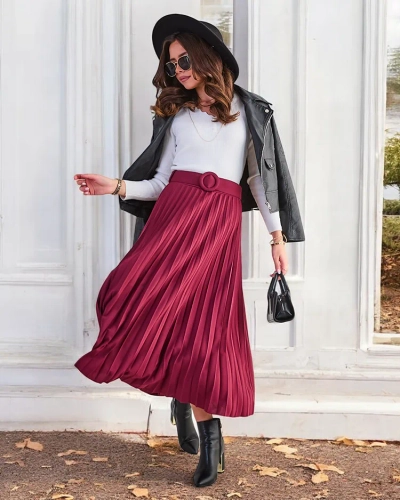Royalfashion Hosszú női midi szoknya