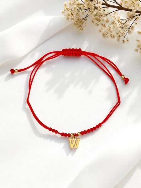Női karkötő W betűvel Wanderlust