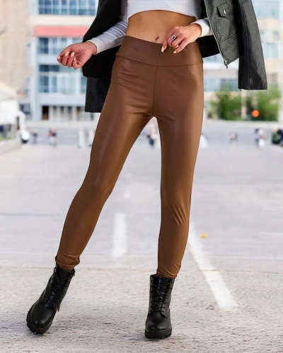 Royalfashion Női ökobőr leggings
