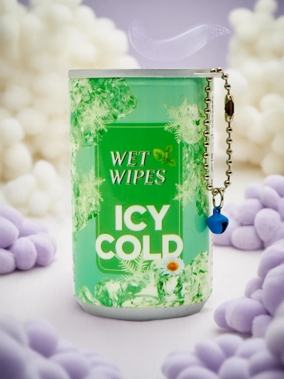 Hidratáló kendők dekoratív csomagolásban ICY COLD 30 db