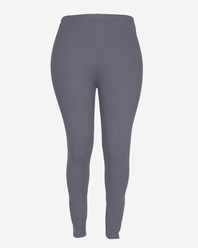 Sötétszürke női bambusz leggings PLUSZ MÉRET - Ruházat