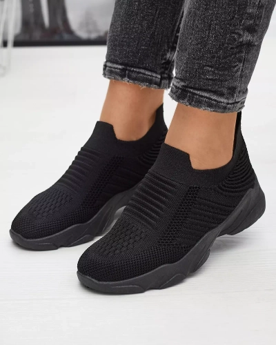 Fekete női slip-on sportcipő Stoddu- Footwear