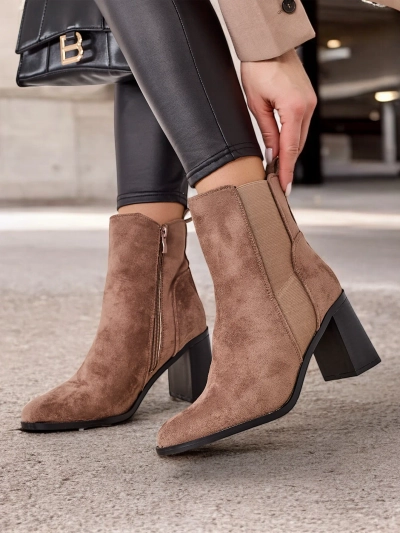 Royalfashion Női bokacsizma sarkú Enotto