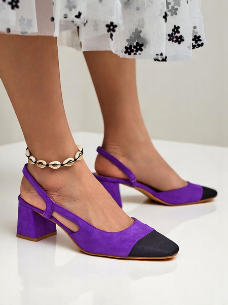 Royalfashion Női alacsony sarkú pumpák díszes orral Eleganzo