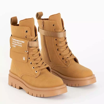 OUTLET Világosbarna női túrabakancs Armys - Lábbeli