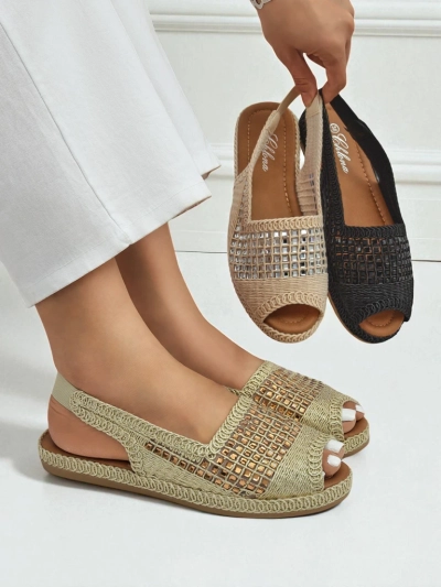 Női espadrille szandál strasszokkal Belle Sparkle