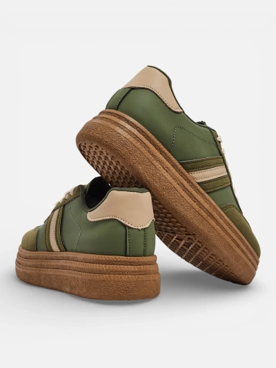 Flora Zöld Ökológiai Kényelmes Női Tornacipő Tavaszra