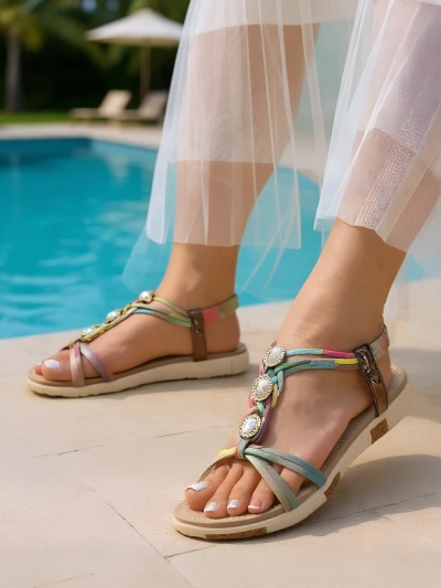 Colora Aurora női szandál Royalfashion cirkónia tavasz nyár