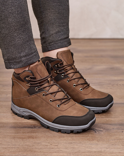 Royalfashion Sötétbarna férfi trapper Nokuki