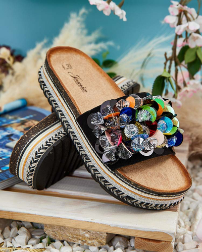 Royalfashion Női Loassa strasszos flip-flop