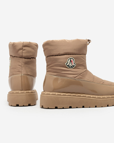 Royalfashion Női csúszós hócsizma barna színben Ireda