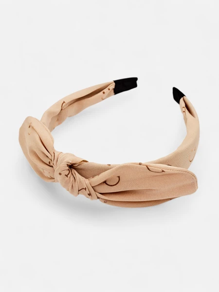 Royalfashion Gyermek hajpánt mosolygós arcokkal díszített masnival