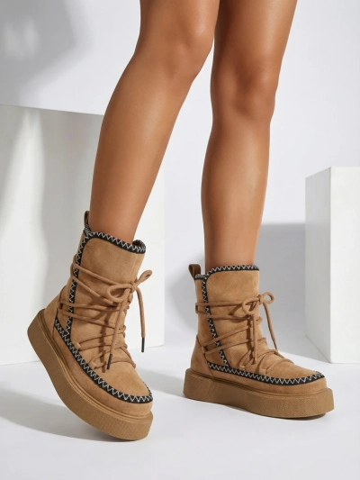 Royalfashion Női fűzős hócsizma Siozi