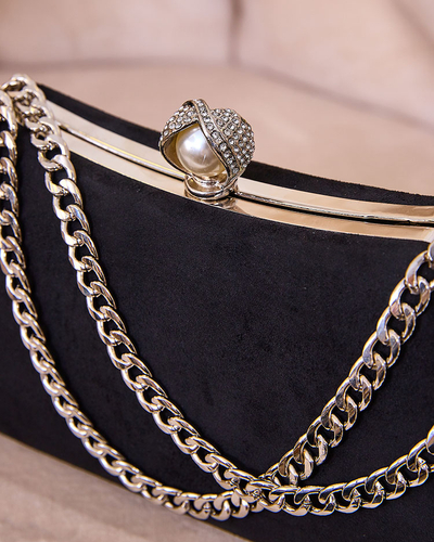 Royalfashion Fekete női kuplungtáska