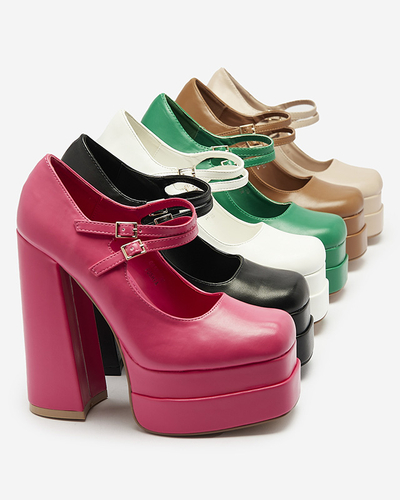 Fukszia női magas tűsarkú cipő Edisa - Lábbeli