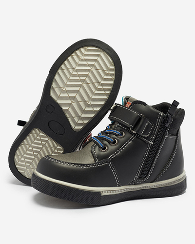 Fekete fiú csizma Wiasio- Footwear