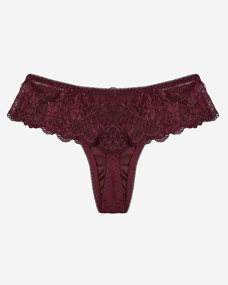 Royalfashion Maroon csipkés melltartó alsónadrág