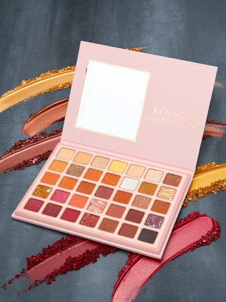 Lány varázspaletta 35 szemhéjpúderrel, csillogó és matt, Arany Csokoládé Fudge