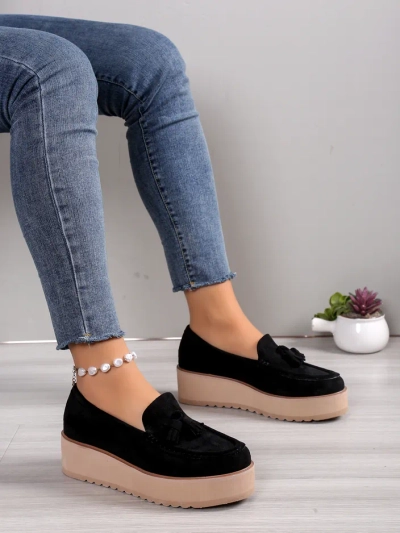 Royalfashion Női mokaszin egy wedge sarokkal Ogalda