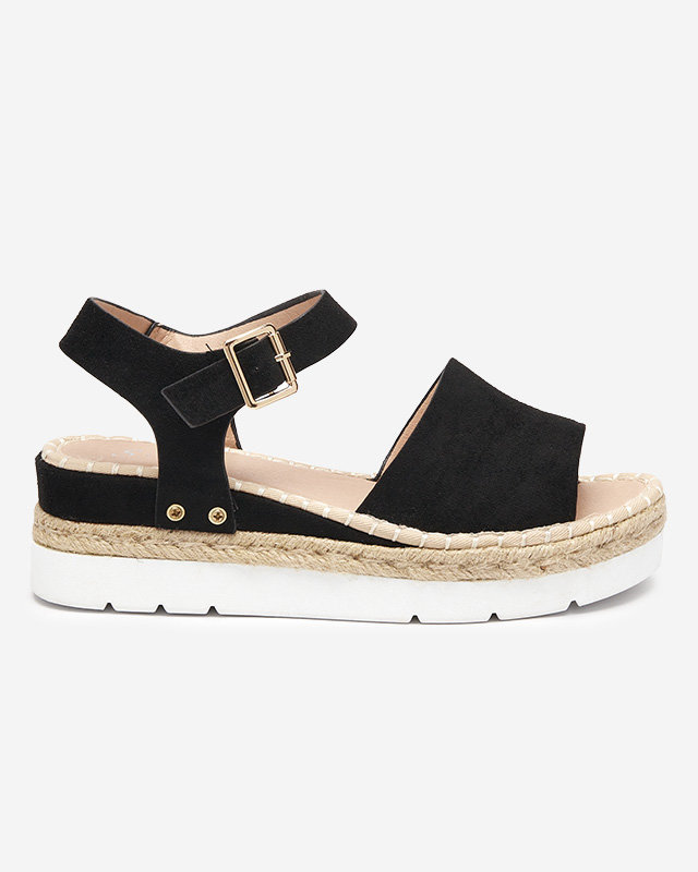 OUTLET Fekete női szandál éken Setovia - Lábbeli