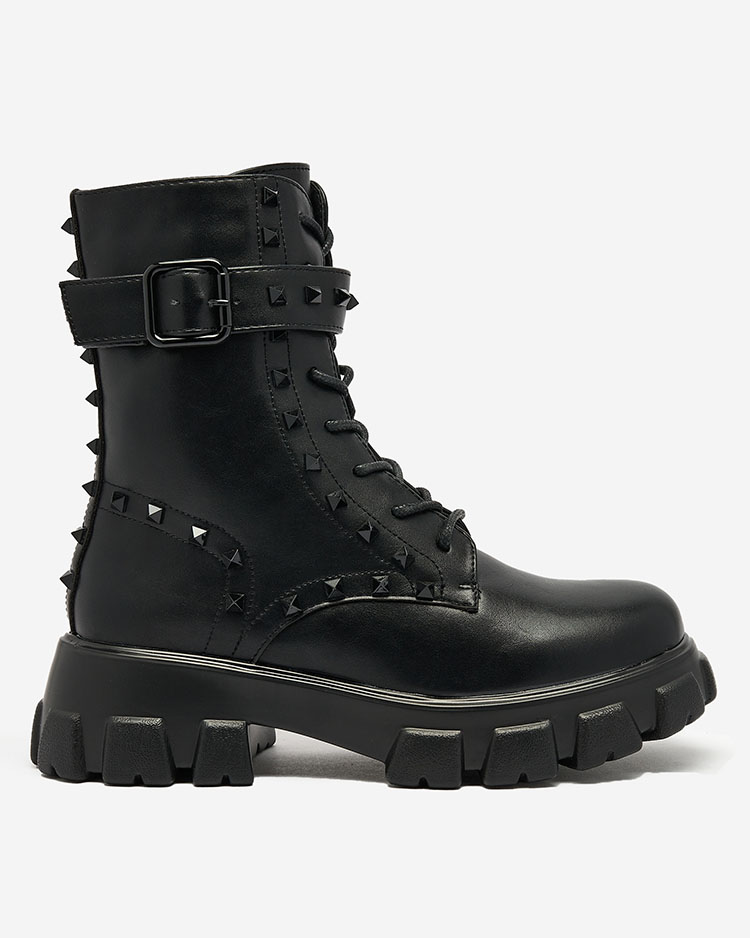 Royalfashion Női bagger csizma fekete színben Dzettey