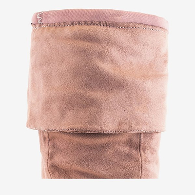 Rózsaszín női csizma az Avellan oszlopon - lábbeli