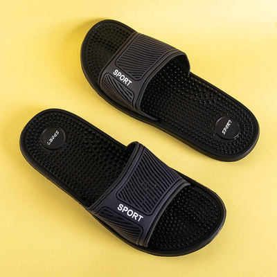 Férfi sötétkék gumi papucs tüskékkel Liw - cipő