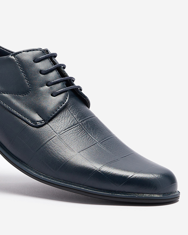 Tengerészkék elegáns férfi Elfobs félcipő- Lábbeli