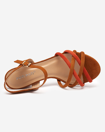 Női oszlopon barna szandál Asodi- Footwear