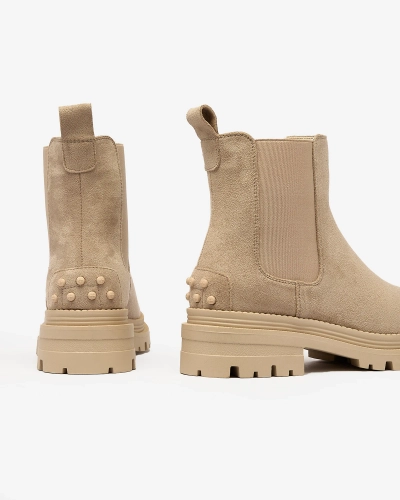 Royalfashion Bézs színű női szigetelt Comfy Walk csizma