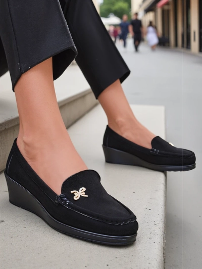 Royalfashion Női mokaszin alacsony sarokkal Lomman